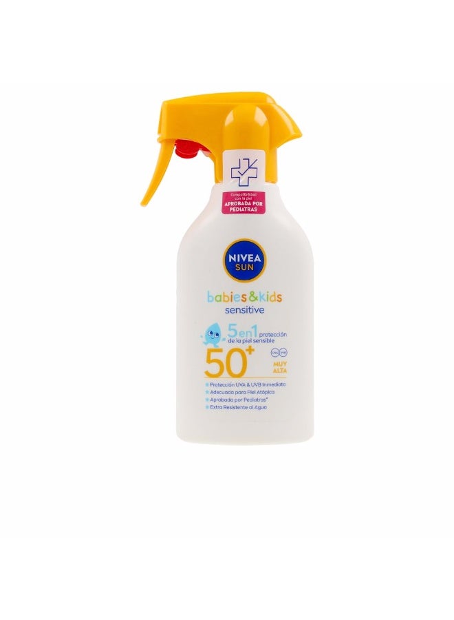 Nivea Sun Babies & Kids Sensitive SPF50+ Spray 270ml - Image 1