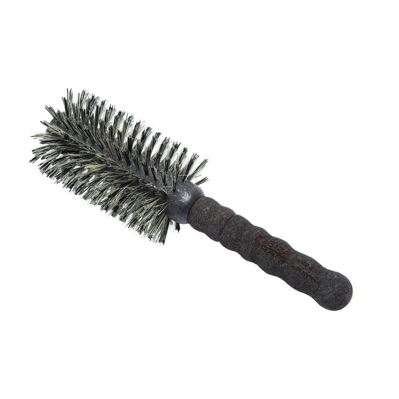Ibiza Hair Round Boar Bristle Brush (MB4-65mm) | Reinforced Blonde & Black Bristles with Cork Handle | For Volume & Smoothness | Adds Texture & Shine for Medium to Long Styles - Image 3