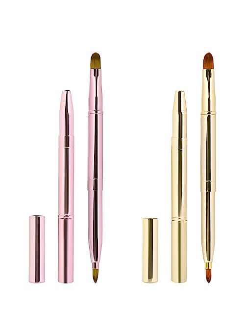 2 Pack Retractable Lip Brush for Lipstick Lip Gloss DoubleEnded Lip Makeup Brushes with Cap Lipstick Brush Applicator Travel - pzsku/ZCDBDFC43FDDB55E46B2BZ/45/_/1741001404/548f8661-64e0-4821-8c56-55cbb883e952