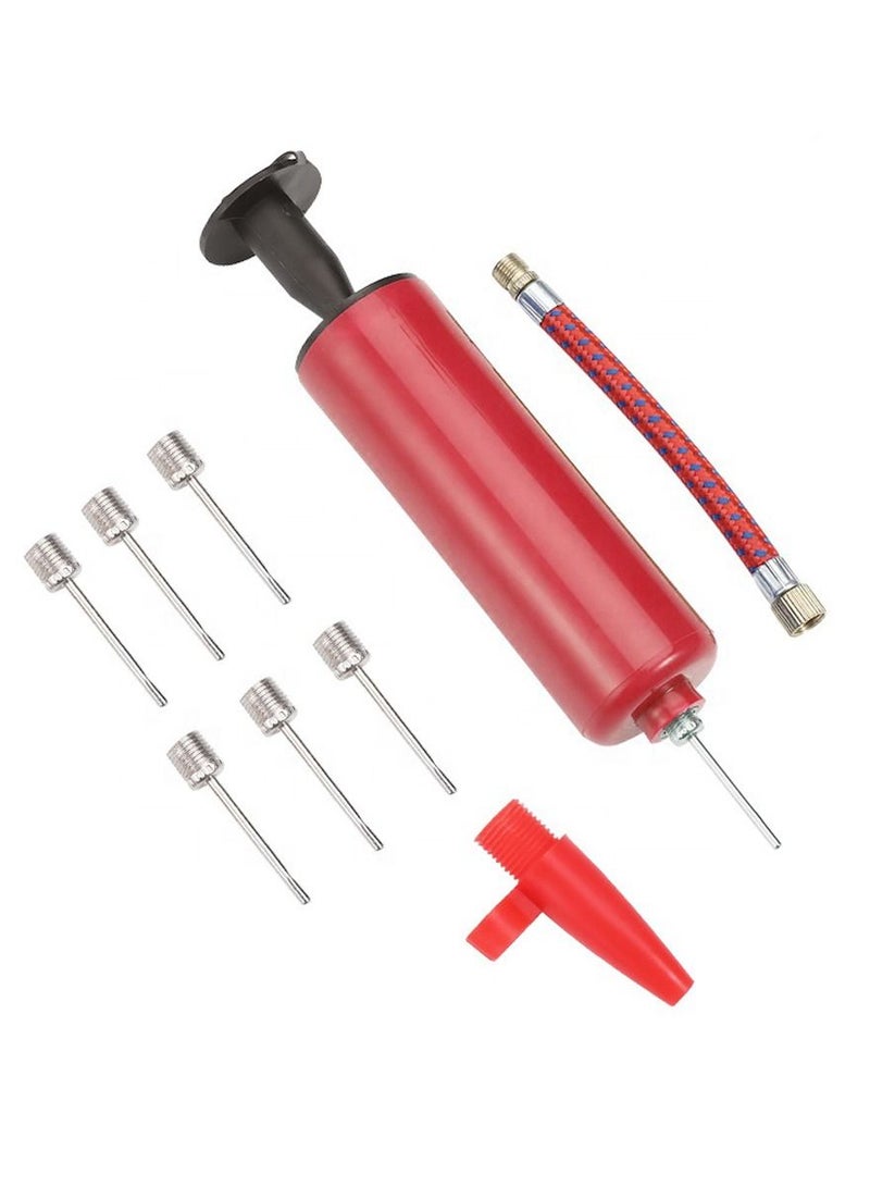 ISHWAZ Air Pump for Football, Basketball Air Pump, Air Inflator for Volleyball, Air Pump For Yoga Balls, For Swim Inflatables, For Balloons and Much More 7 Pc Needles 1 Pc Valve Adapter and 1 Pc Air Hose - Image 5