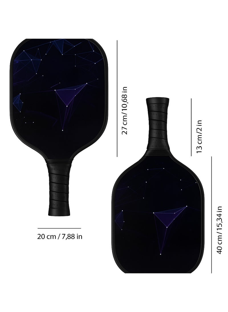 diu toyz Premium Fiberglass Pickleball Paddle Racket Black (one piece) - Image 2