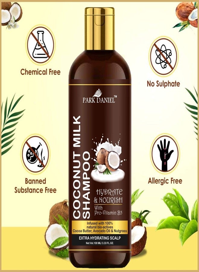 Park Daniel Herbal Coconut Milk Shampoo- For Hair Nourishment and Hair Growth (100 ml), Black - Image 3