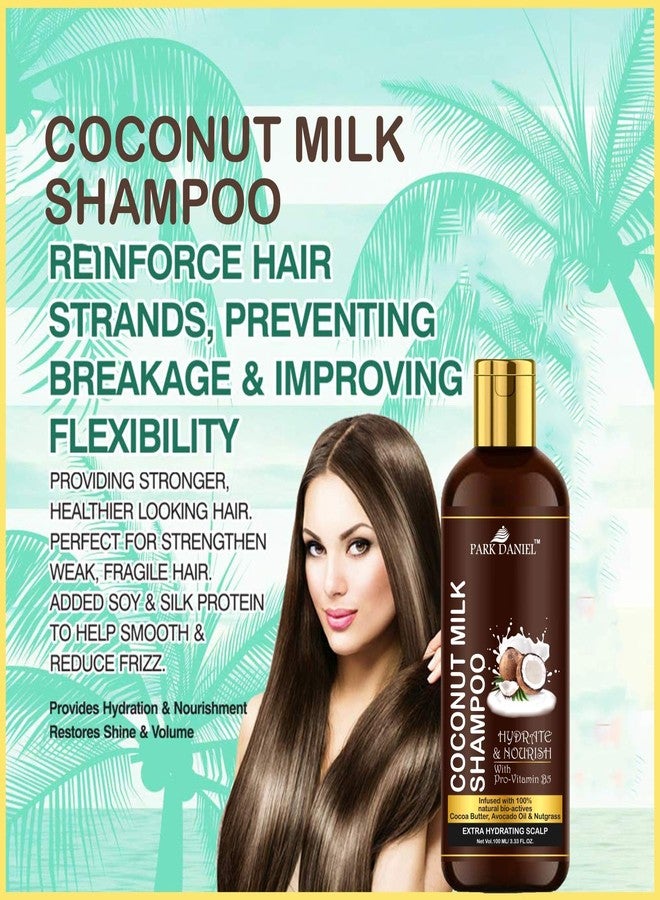 Park Daniel Herbal Coconut Milk Shampoo- For Hair Nourishment and Hair Growth (100 ml), Black - Image 5