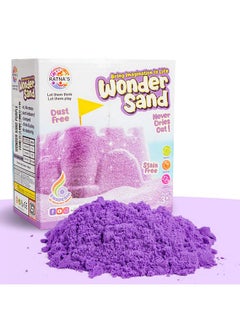 RATNA'S RATNA'S Wonder Sand 500g for Play - Smooth and Non-Sticky Sand for Kids (Purple, 500g) with One Big Mould Inside - Bring The Beach Indoors(Without Tray)  - Image 1
