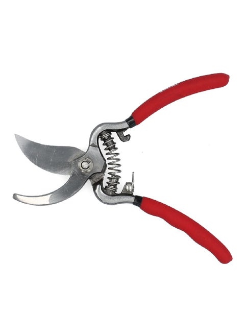 Non-Stick Coated Hardened Steel Bypass Pruner Red and Silver 20.3 cm AG1023