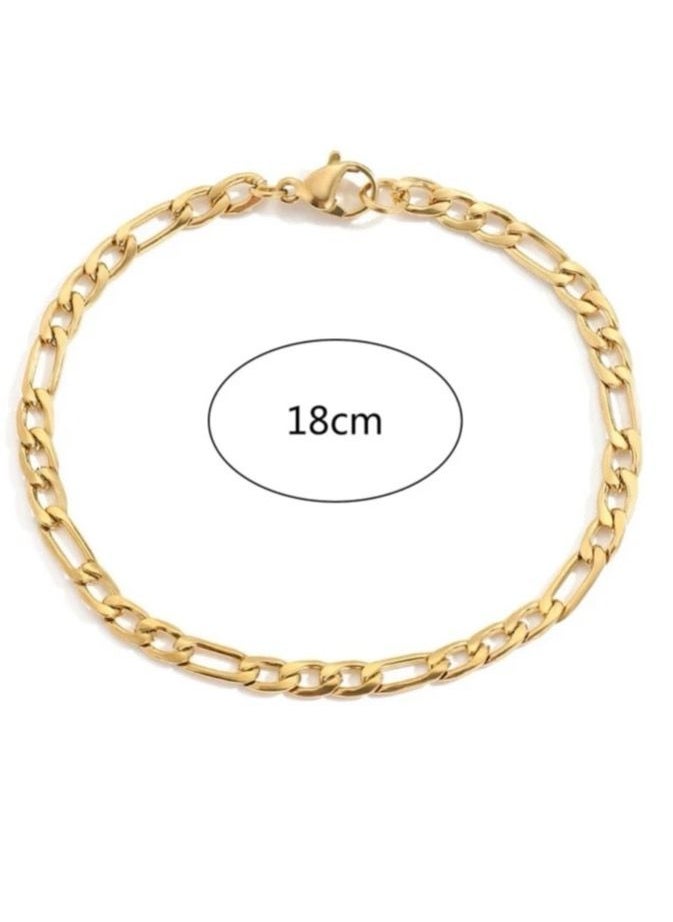 JewelryPalace - 18k Gold Plated Stainless Steel Bracelet - Image 1