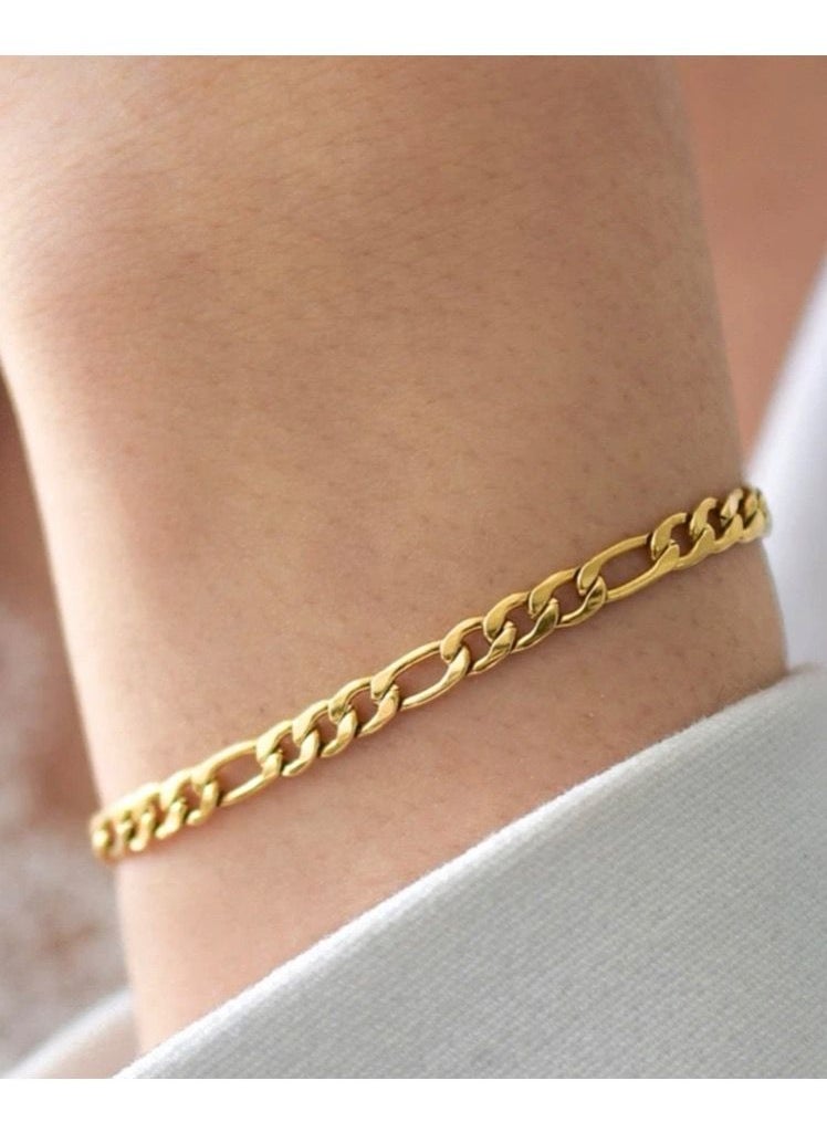 JewelryPalace - 18k Gold Plated Stainless Steel Bracelet - Image 1