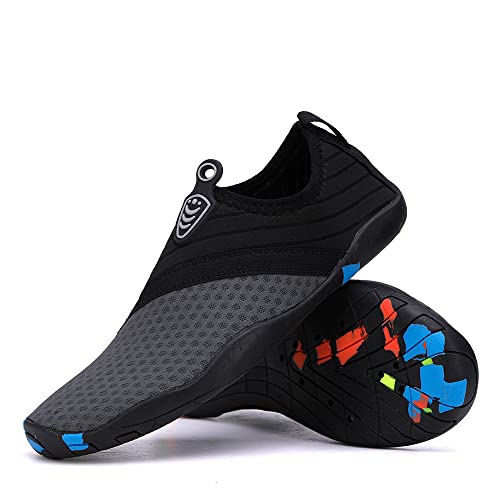 Vsufim Quick-Dry Water Sports Barefoot Shoes Aqua Socks for Swim Beach Pool Surf Yoga for Women Men (9 Women/8 Men) - Image 3