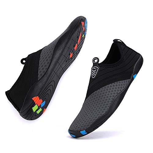 Vsufim Quick-Dry Water Sports Barefoot Shoes Aqua Socks for Swim Beach Pool Surf Yoga for Women Men (9 Women/8 Men) - Image 5