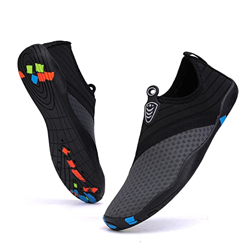 Vsufim Quick-Dry Water Sports Barefoot Shoes Aqua Socks for Swim Beach Pool Surf Yoga for Women Men (9 Women/8 Men) - Image 1