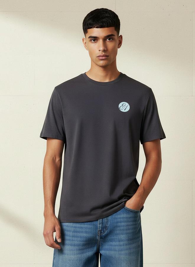 لي كوبر تيشيرت رجالي لي كوبر بطبعة شعار وأكمام قصيرة - Image 1