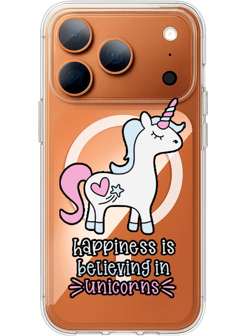 Theodor Magnetic Case for Apple iPhone 17 Pro Compatible with MagSafe Wireless Charging, Shockproof Phone Bumper Cover - Heart - Image 1