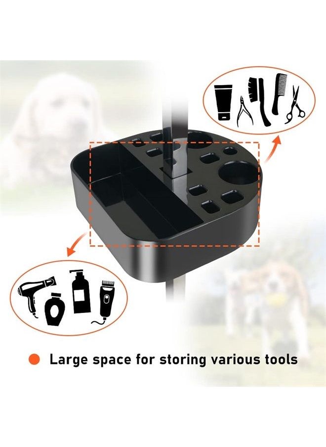 LEIBOU - 36-inch Height Adjustable(23''~33.8'') and Foldable Pet Dog Grooming Table with Grooming Tool Tray, Grooming Arm, Noose and Mesh Tray for Dog Cat Pet Grooming Maximum Capacity Up to 260lbs - Image 1