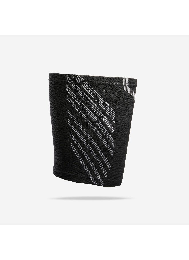 DECATHLON DECATHLON BY DECATHLON,Right Or Left Thigh Support - Smoked Black  - Image 1