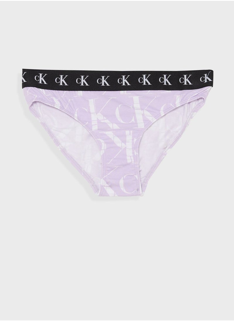Calvin Klein Jeans Kids 2 Pack Assorted Bikini Bottom  - Image 3
