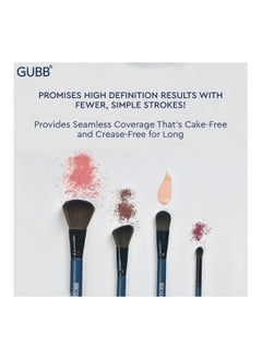 GUBB Makeup Brush Set Of 8 Makeup Brushes Powder Foundation Flat Eyeshadow Blush Mascara Eyeliner Lip And Eyeshadow Blending Brush  - Image 3