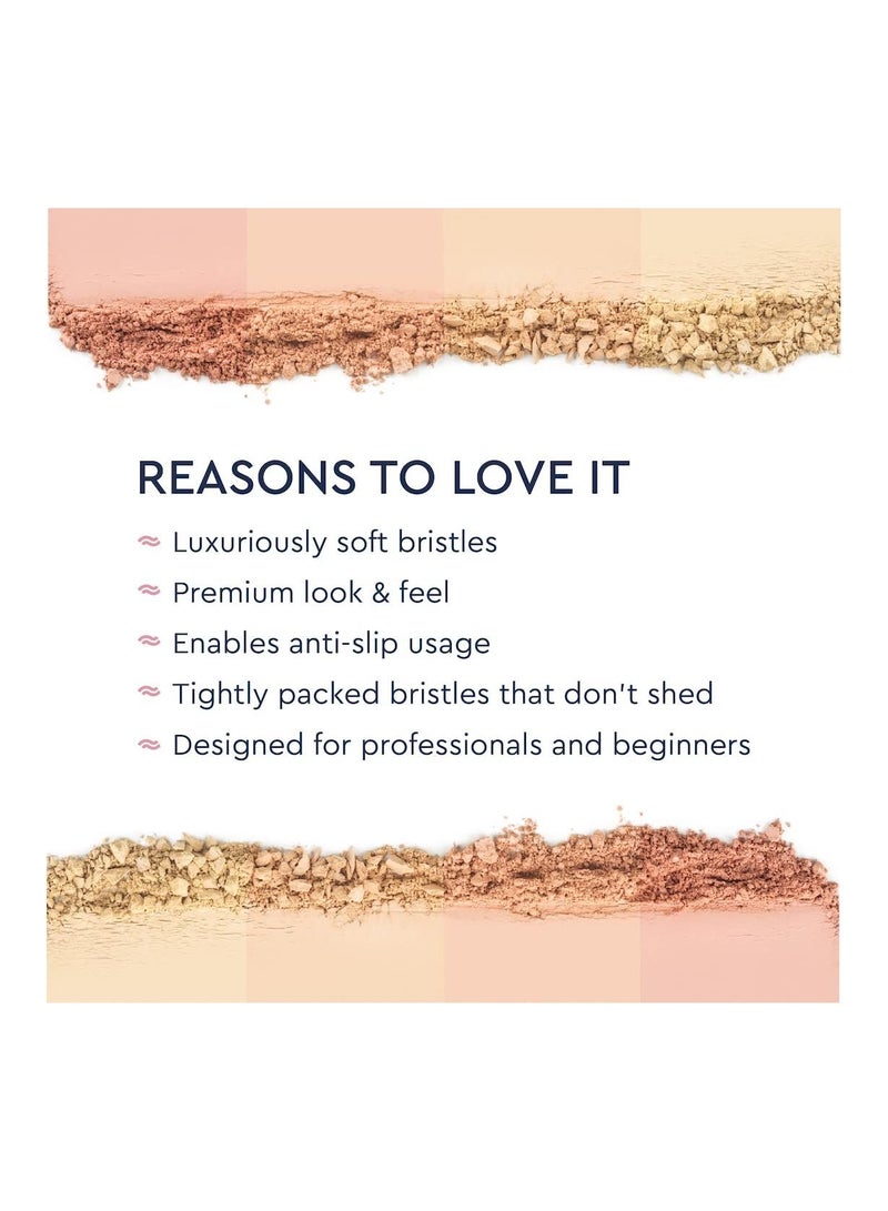 GUBB Makeup Brush Set Of 8 Makeup Brushes Powder Foundation Flat Eyeshadow Blush Mascara Eyeliner Lip And Eyeshadow Blending Brush - Image 5