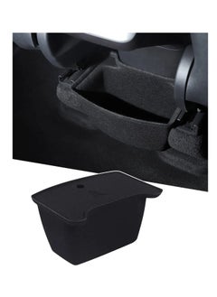 Storage Box ​for Fit Tesla Model Y, Rear Center Console Organizer Tray Flocking, Model Y Accessories 2nd Row Seat Organizer Container 2021 2022 (Rear Middle ABS Box)