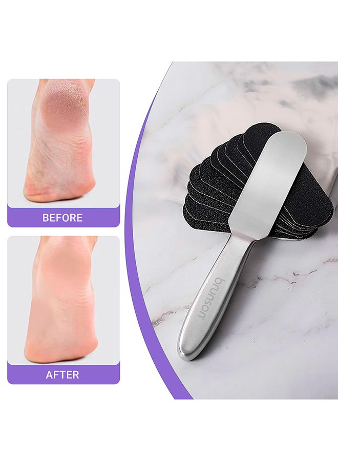 brunson 50 Pieces Foot File Callus Remover For Grater Scrub Double Sided Professional Pedicure Kits - RPP180-Pink - Image 3
