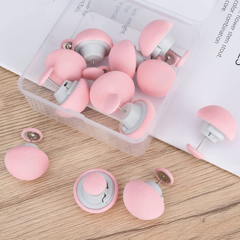 DIVOX Duvet Clips Mushroom Cover Pins Cotton Quilt Fixer Duvet Fasteners Grippers Anti-Movement Bed Clamps Sheet Holder for Socks Curtains Cove Fixing Clips (Pink, 16) - Image 4