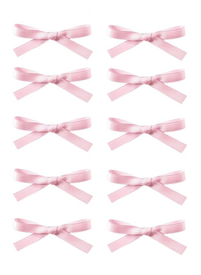 Ayesha Hair Ribbon 10Pcs Hair Bows Clips Pink Bowknot Satin Hair Ribbon For Women Girls Toddlers Tiny Bow Claw Clip For Thick Fine Hair - Image 1