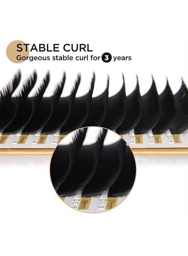 LASHVIEW Eyelash Extensions,Individual Lashes, Premium Single &Classic Lashes,0.10 Thickness C Curl 8-15mm Mixed Tray,Natural Semi Permanent Eyelashes,Soft Application-Friendly, Lashes - Image 3