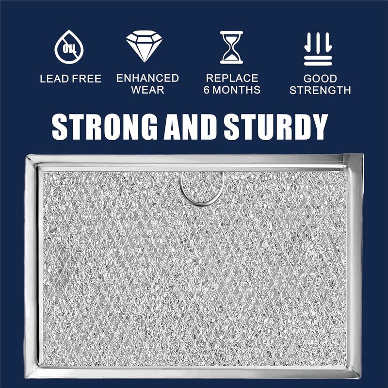 SUBSTIGO WB06X10608 Microwave Vent Filter for Frigidaire Microwave Filter Replacement 5304464105 for GE Frigidaire Gallery Microwave Range Hood Filter 5.12" x 7.64" 12 Layers Aluminum Mesh 2 Packs - Image 4