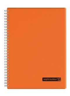 Maruman Sept Couleur A4 Size Spiral Notebook Orange Cover  - Image 1