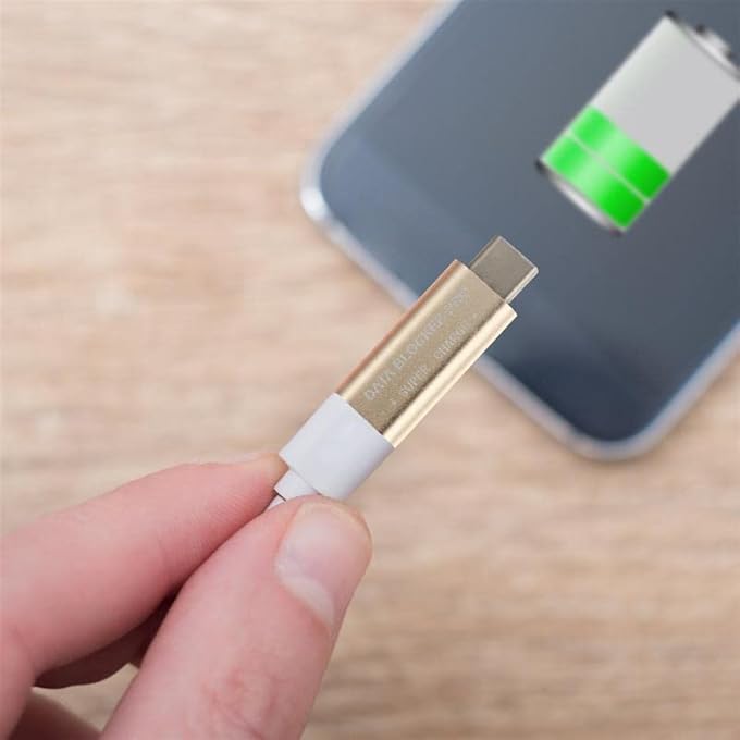 Meenova 2023 UPGRADED USB C DATA BLOCKER PRO, USB-C FEMALE TO USB C MALE ADAPTER, 5A50V 20V3A60W WITH SMART CHIP, SECURITY CONVERTER TO PROTECT DATA, JUICE-JACK DEFENDER PROTECT AGAINST JUICE JACKING, GREY - Image 2