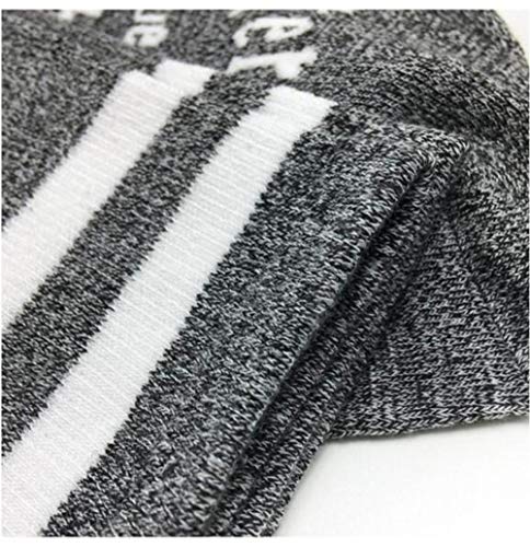 SweetGo Dobby Socks, Dobby Is Free Knitted Words Unisex Combed Cotton Novelty Socks 1 Pack (Light Gray, One Size) - Image 3