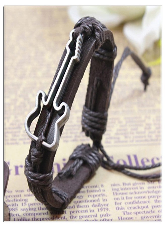 Xusamss سوار جيتار موسيقي من مجوهرات كوسامس فاشن بحبل جلدي - Image 3