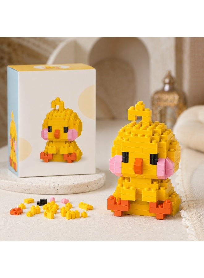 1 Set 161 Pcs Chick Shaped Micro Building Blocks, DIY Educational Assembly Toy, Supporting Creative Building And Brain Development For Children Aged 6 And Above - Image 5