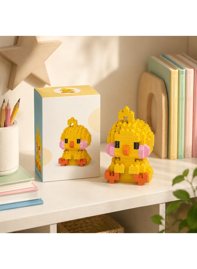 1 Set 161 Pcs Chick Shaped Micro Building Blocks, DIY Educational Assembly Toy, Supporting Creative Building And Brain Development For Children Aged 6 And Above - Image 4