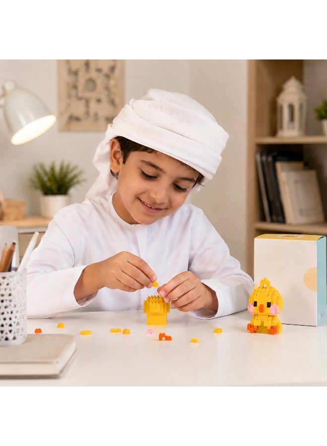 1 Set 161 Pcs Chick Shaped Micro Building Blocks, DIY Educational Assembly Toy, Supporting Creative Building And Brain Development For Children Aged 6 And Above - Image 2