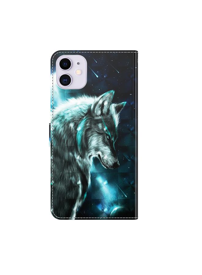 S-TOP Case For iPhone 14 3D Painting Pattern Flip Leather Phone Case - Image 3