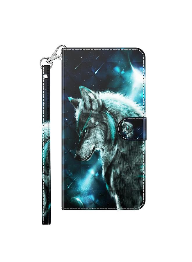 S-TOP Case For iPhone 14 3D Painting Pattern Flip Leather Phone Case - Image 2