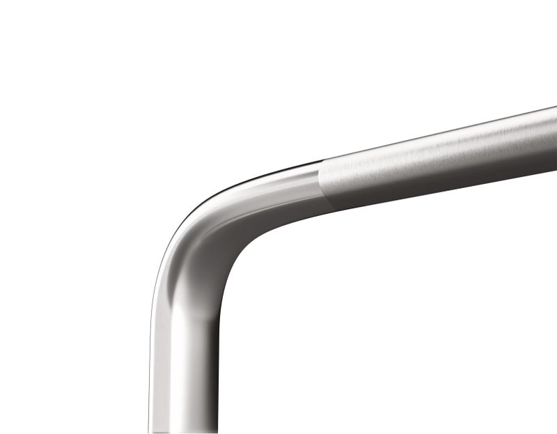 Atlantic Stainless Steel Capsule D Dwawer Cabinet Pull Handle 4 Inch (Total Length 105 Mm, Hole To Hole 95 Mm, Twotone Finish) Pack Of 12 Pieces - Image 4