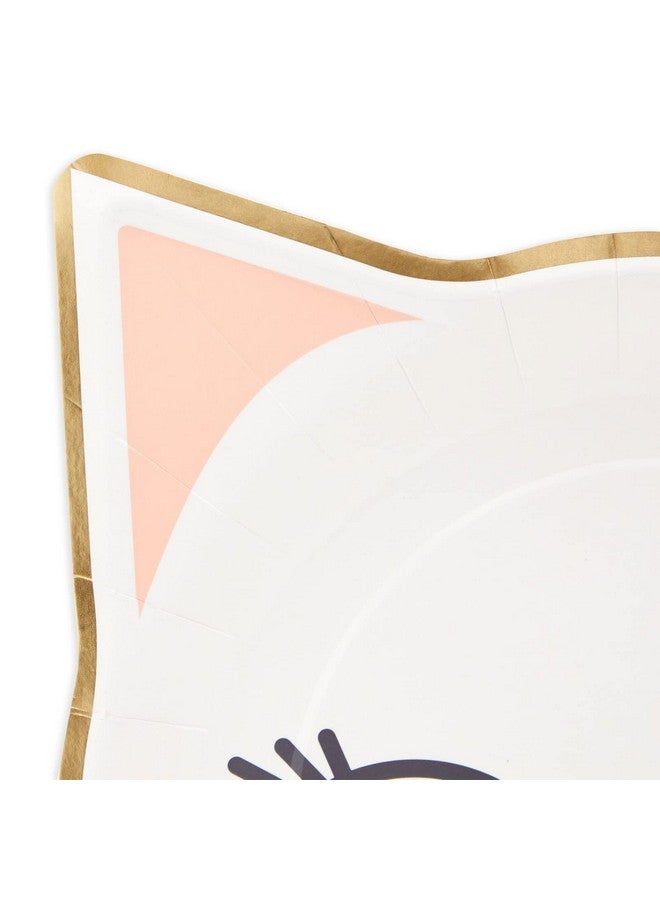 Blue Panda 144 Piece Cat Themed Party Supplies Set, Serves 24 Includes Plates, Napkins, Cups, Cutlery - Kitty Birthday Decorations & Kitten Themed Parties Decorations  - Image 3