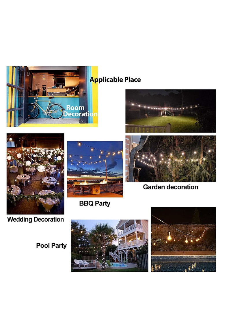 Outdoor String Light Hanging Kit with 170ft Coated Stainless Steel Tension Wire for Easy Suspension - Image 2