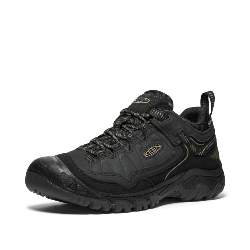 KEEN Men's Targhee 4 Low Height Durable Comfortable Waterproof Hiking Shoes, Triple Black, 13 - Image 1