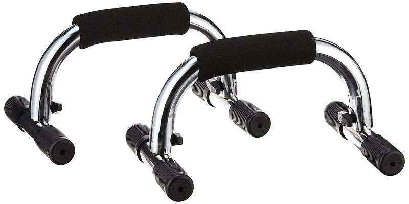 CAP Barbell Push Up Bars (Pair), Chrome - Image 1