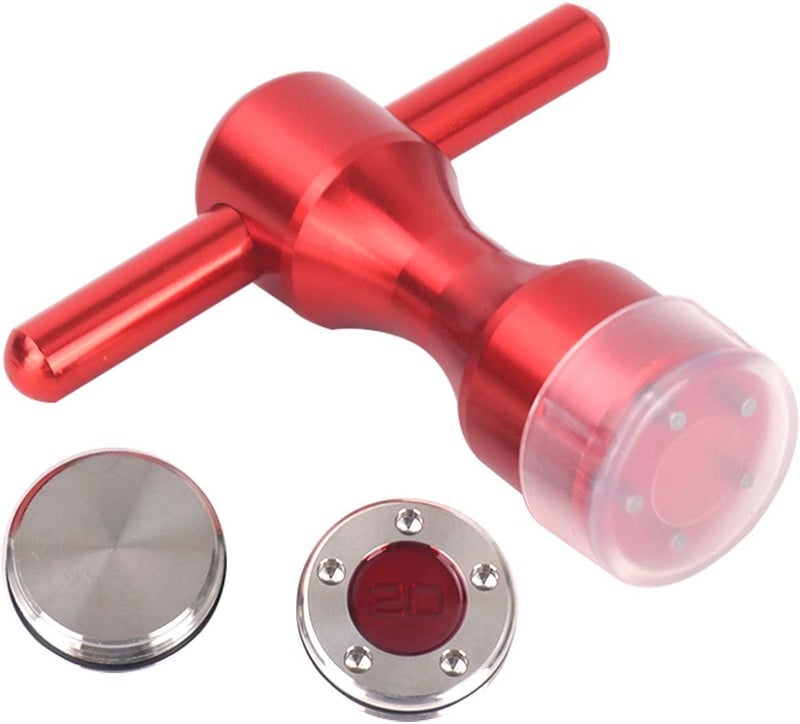 Hi-Star وزنات حمراء مخصصة 2 قطعة + مفتاح أحمر لباتر Titleist Scotty Cameron - Image 1