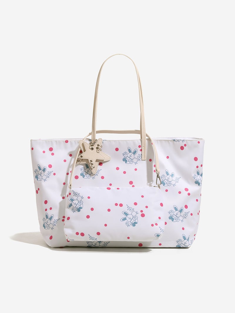 Niche Design Double-Sided Tote Bag Large Capacity Printed Class Commuting Women'S Bag Shoulder Handbag - Image 2