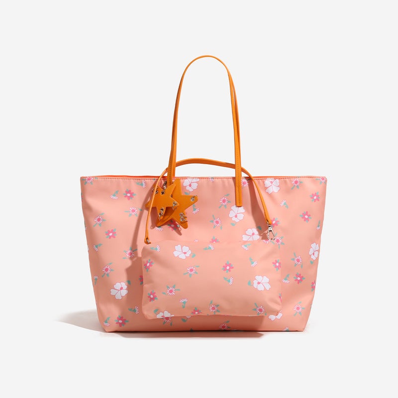 Niche Design Double-Sided Tote Bag Large Capacity Printed Class Commuting Women'S Bag Shoulder Handbag - Image 1