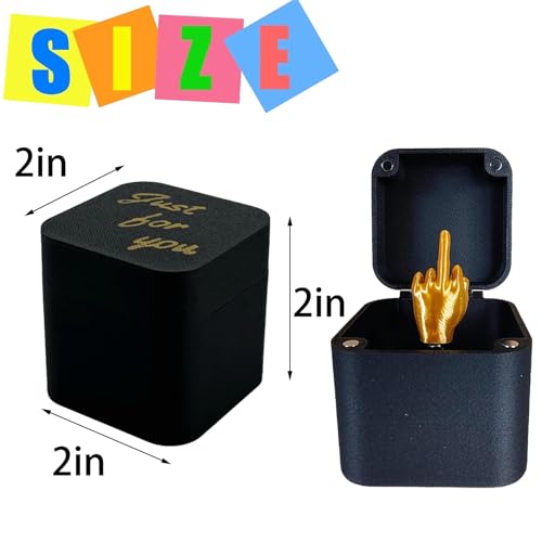 Wercow 3 Packs Middle Finger in a Box Finge r GiftsSurprise Box of Fingers Finger Bo xFunny Pop Up Prank Toy for Office or Home White Elephant Gifts for MenChristmas Stocking Stuffers for Kids Woman - Image 5