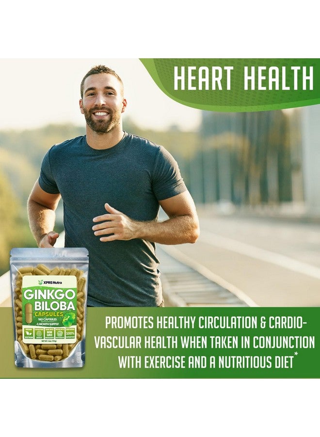 XPRS Nutra Ginkgo Biloba Capsules - Gingko Biloba Encapsulated Supplements for Cognition - Vegan Friendly Ginkoba Biloba - Immunity Boosting Ginkgo Biloba Capsules - 180 Count - Image 4
