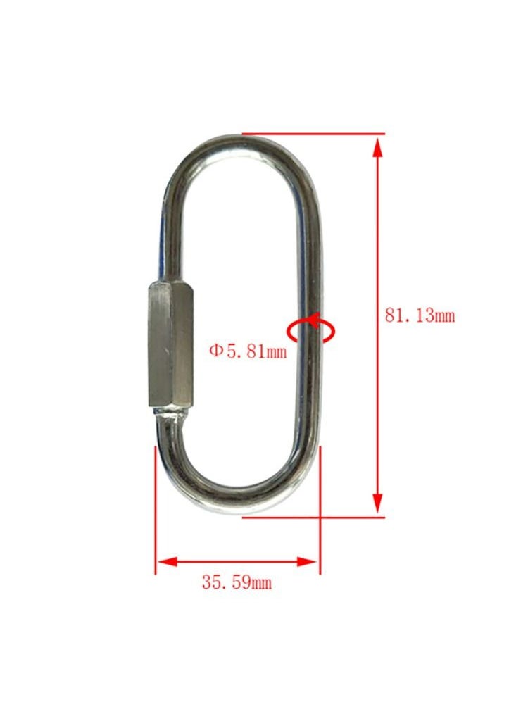 XIANGYU - 2-Piece Heavy Duty Swing Hammock Snap Hanging Anchor Bracket Hook Metal Swivel Keychain Carabiner - Image 1