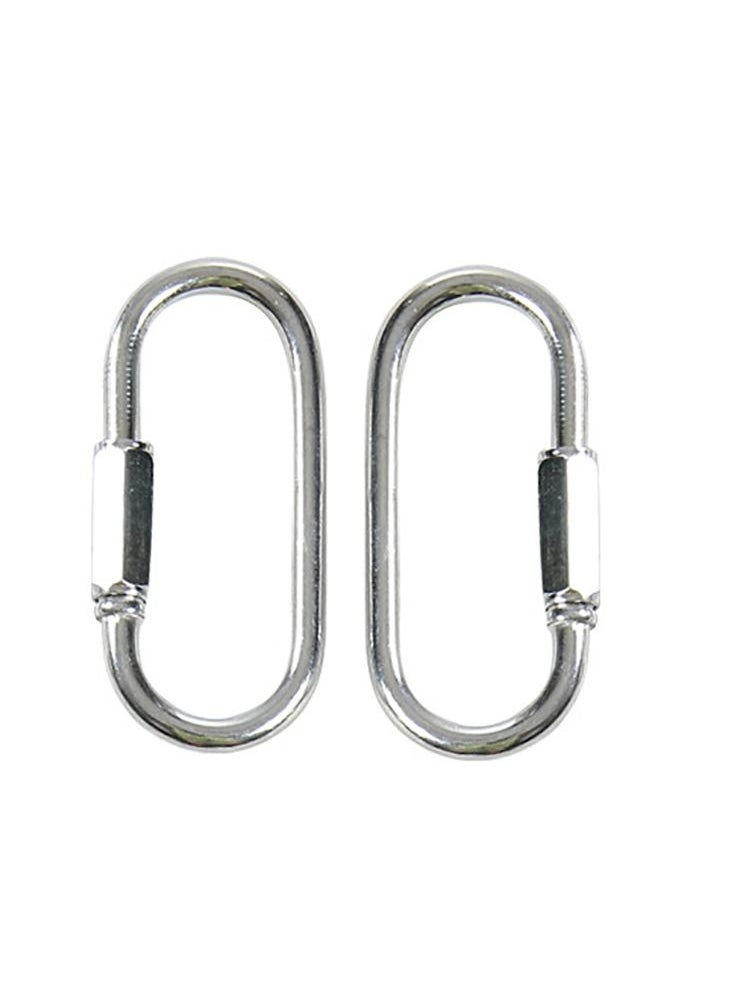 XIANGYU - 2-Piece Heavy Duty Swing Hammock Snap Hanging Anchor Bracket Hook Metal Swivel Keychain Carabiner - Image 1