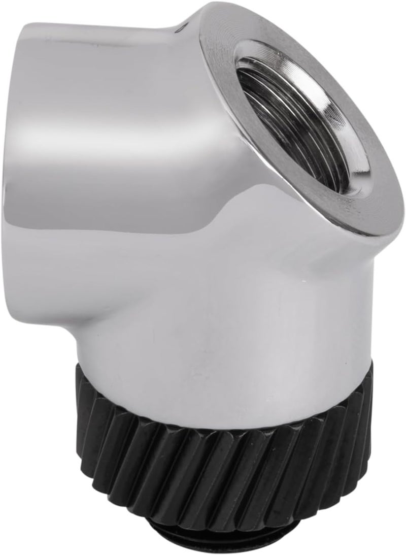 Thermaltake Pacific SF 45 Degree Adapter Silver BlackDIY LCSFittings CLW397CU00SLA - Image 1