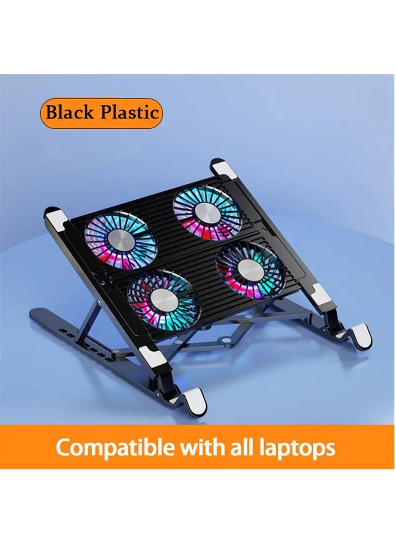 Hihonor Foldable Laptop Radiator And Holder, Cooling Pad Bracket With Silent Fan For Tablet Notebook Stand Table For Laptop Accessories  - Image 3